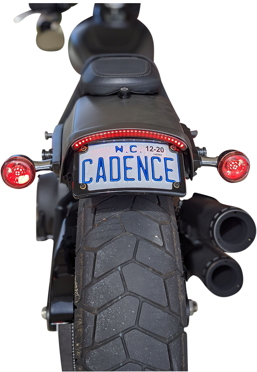 CUSTOM DYNAMICS LED Taillight with Turn Signal - Smoke CD-FATBOB-S