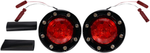 CUSTOM DYNAMICS ProBEAM® Bullet Ringz™ LED Turn Signals - Black/Red PB-BR-RR-IND-BR