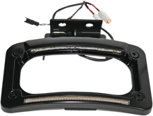 CUSTOM DYNAMICS Dual-LED License Place Frame - Indian - Black CD-LP-IND-B