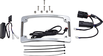 CUSTOM DYNAMICS Curved License Plate Frame - Chrome TF06-BCM-C