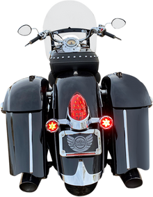 CUSTOM DYNAMICS ProBEAM® Bullet Ringz™ LED Turn Signals - Chrome/Smoke PB-BR-RR-IND-CS
