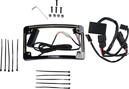 CUSTOM DYNAMICS Radius License Plate Frame - Black TF05-BCM-B