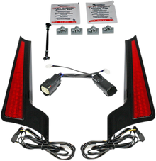 CUSTOM DYNAMICS Fascia LED Light Panels - Black/Red CD-FASCIA-SS6RB