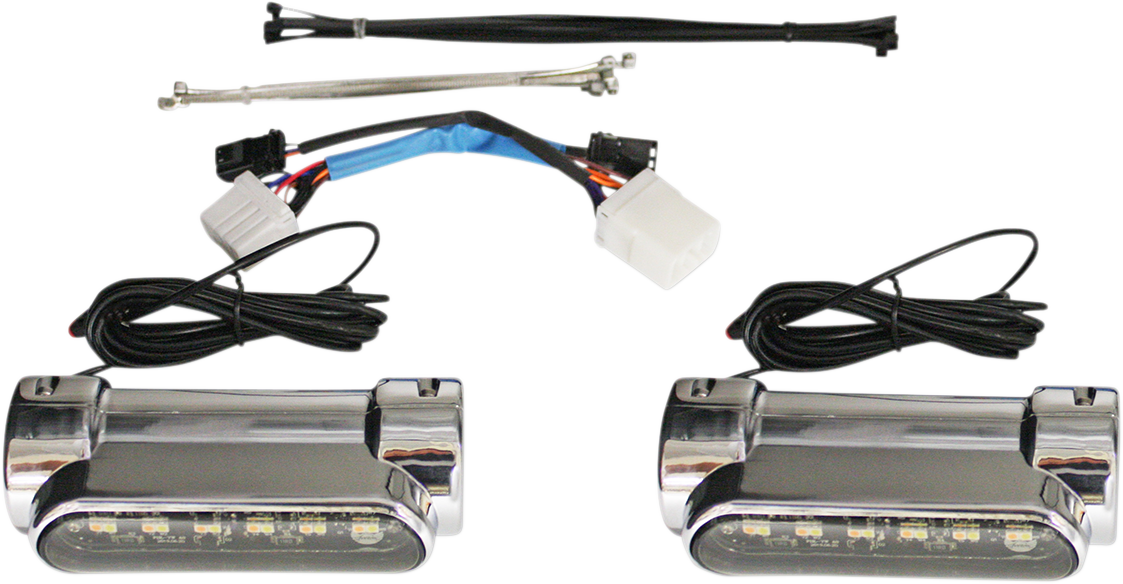 CUSTOM DYNAMICS Engine Guard Light - Chrome - '97-'13 FLH CD-CB-AW-HD-C