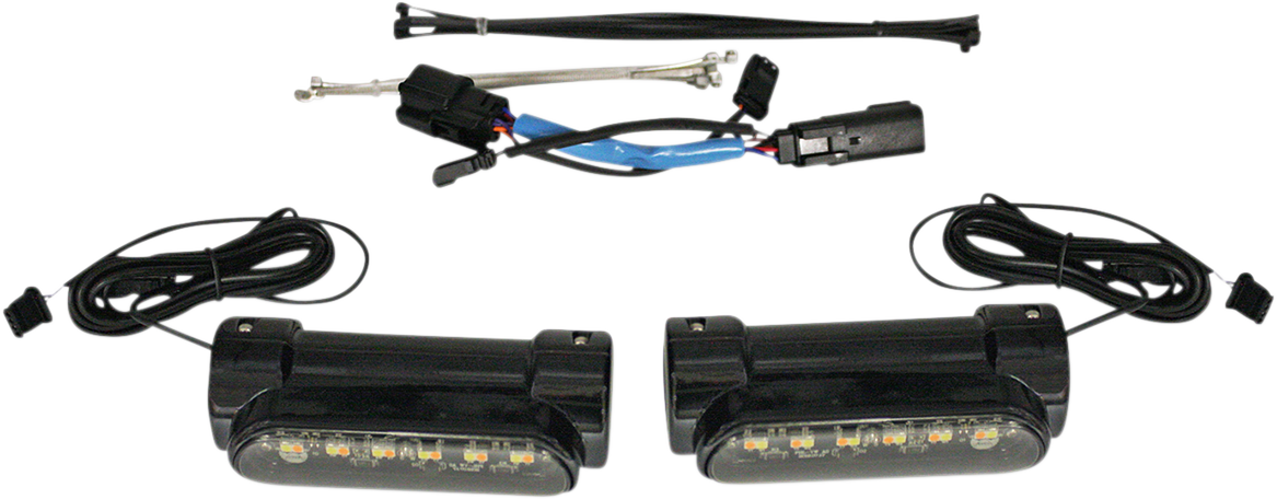 CUSTOM DYNAMICS Engine Guard Light - Black - '10-'13 FLHX CD-CB-AW-SS6-B