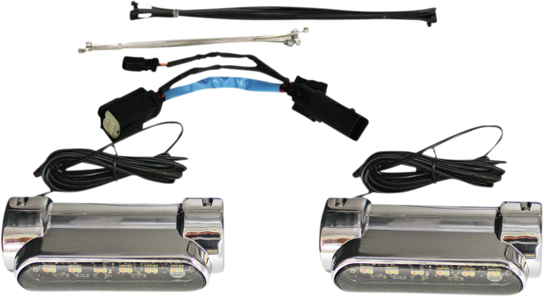 CUSTOM DYNAMICS Engine Guard Light - Chrome - '09-'13 CVO CD-CB-AW-SS8-C