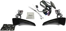 CUSTOM DYNAMICS Sequential Tour Pak Seat Back Rest LED Lights - Black/Smoke - FLH CD-TPBR-14-SB