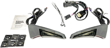 CUSTOM DYNAMICS Sequential Tour Pak Seat Back Rest LED Lights - Chrome/Smoke - CVO CD-TPBR-14BCMSC