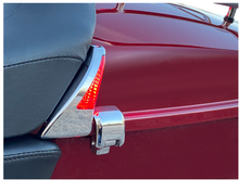 CUSTOM DYNAMICS Sequential Tour Pak Seat Back Rest LED Lights - Chrome/Red - CVO CD-TPBR-14BCMRC