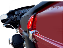 CUSTOM DYNAMICS Sequential Tour Pak Seat Back Rest LED Lights - Black/Red - CVO CD-TPBR-14BCMRB