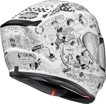 Exo R330 Full Face Helmet Shake 2 White Md