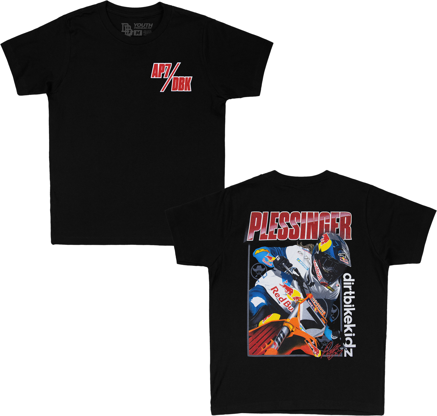 Ap7 Holeshot Youth Tee Black Ym