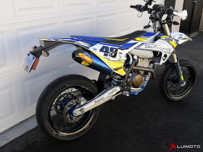 LUIMOTO ENDURO Rider Seat Cover for the HUSQVARNA FE 250 / 350 / 450 / 501 and TE 150 / 250i / 300i (2017+)