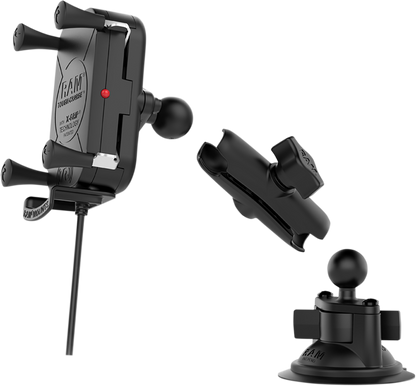RAM MOUNTS Tough-Charge™ Waterproof Wireless Charging Mount - Suction Cup Mount RAM-B-166-UN12W