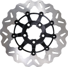 GBRAKES Rear Wave® Rotor - Black Carrier DF681CW-C