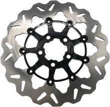 GBRAKES Rear Wave® Rotor - Black Carrier DF681CWS-C