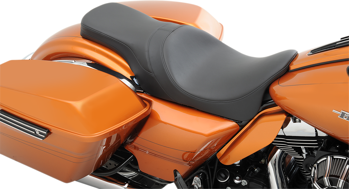 DRAG SPECIALTIES SEATS Forward Positioned Predator 2-Up Seat - Smooth - FL '08-'23 0801-1263