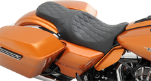 DRAG SPECIALTIES SEATS Forward Positioned Predator 2-Up Seat - Double Diamond - Black Stitching - FL '08-'23 0801-1265