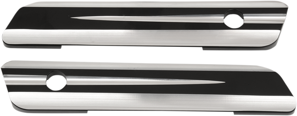 DRAG SPECIALTIES Hinge Covers - Black - FL '14-'25 S77-0149B
