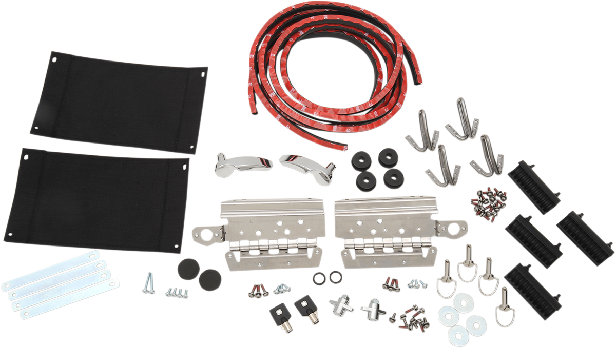 DRAG SPECIALTIES Saddlebag Lid Complete Hardware Kit - FL '14-'25 S77-0150K