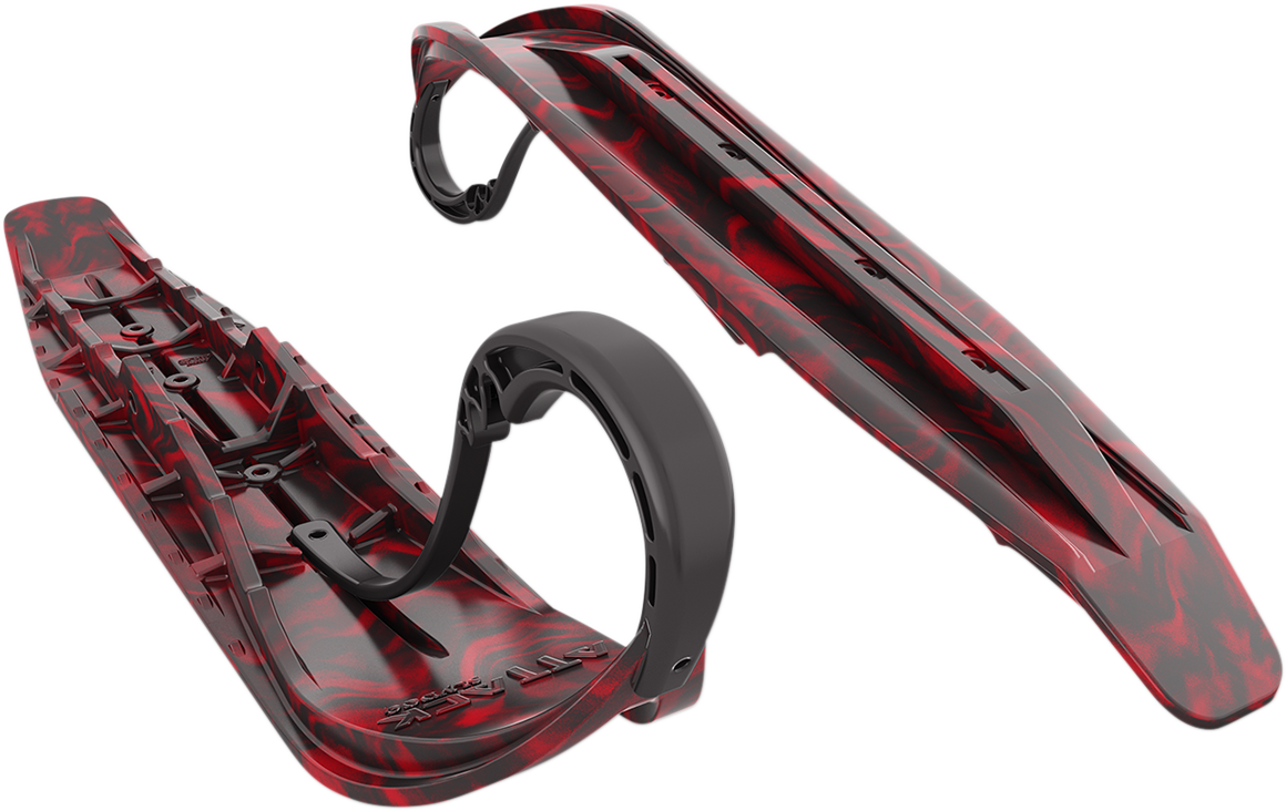 SLYDOG SKIS Attack Ski - 7" - Black/Red ATKSWRBLKREDLOP