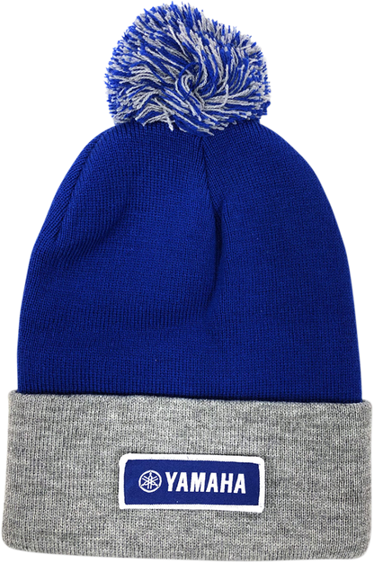 FACTORY EFFEX Yamaha Pom Beanie - Royal/Gray 23-86202