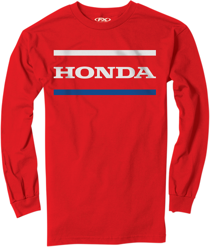 FACTORY EFFEX Honda Stripes Long-Sleeve T-Shirt - Red - XL 23-87316