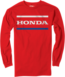 FACTORY EFFEX Honda Stripes Long-Sleeve T-Shirt - Red - 2XL 23-87318