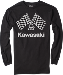 FACTORY EFFEX Kawasaki Finish Line Long-Sleeve T-Shirt - Black - 2XL 23-87118