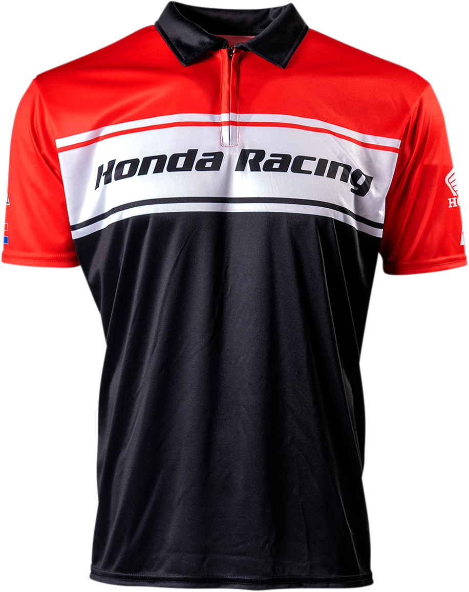 FACTORY EFFEX Honda Team Pit Shirt - Red/Black/White - XL 23-85306