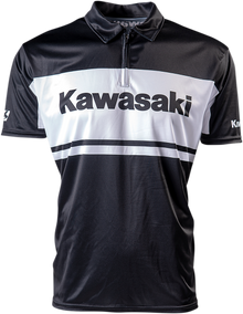 FACTORY EFFEX Kawasaki Team Pit Shirt - Black/White - 2XL 23-85108