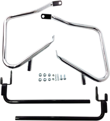 DRAG SPECIALTIES Saddlebag Support Kit - Chrome - FLH/FLT '14-'25 21028