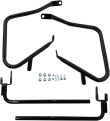 DRAG SPECIALTIES Saddlebag Support Kit - Black - FLH/FLT '14-'25 21028B