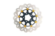 Rotor 11.5" Floating Wave Fr Black/Gold Buttons
