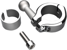 CIRO Aluminum Clamp Kit - Ball Mount - 7/8" - 1" Handlebars - Chrome 50128