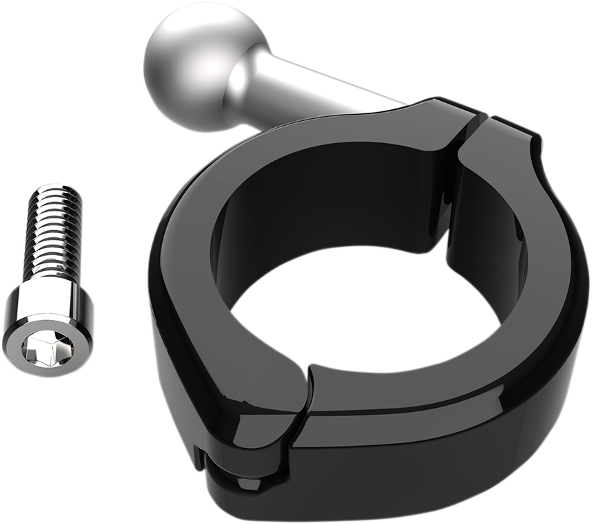 CIRO Aluminum Clamp Kit - Ball Mount - 1-1/4" Handlebars - Black 50131