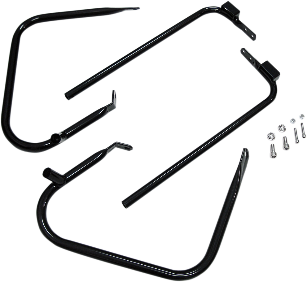 DRAG SPECIALTIES Saddlebag Support Kit - Black - FLH/FLT '97-'08 21026B
