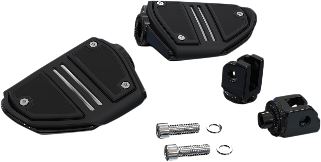 CIRO Twin Rail Foot Pegs - Black 61427