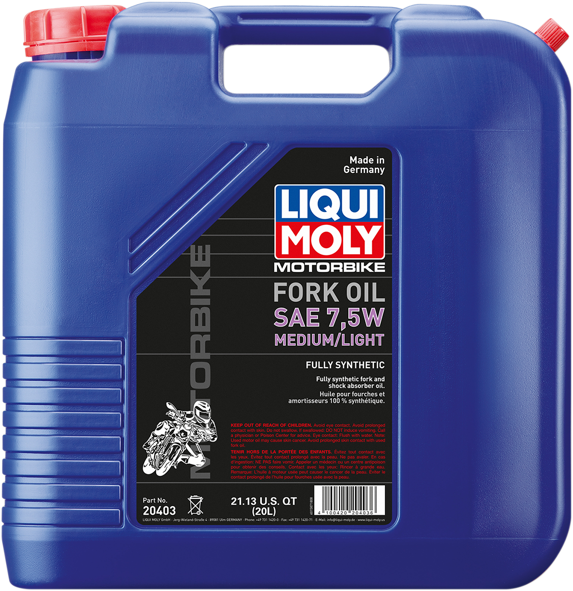 LIQUI MOLY Lite/Medium Fork Oil 7.5wt - 20L 20403