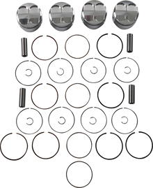 JE PISTONS Piston Kit - 72.00 mm - 12.0:1 CR - Honda 138979