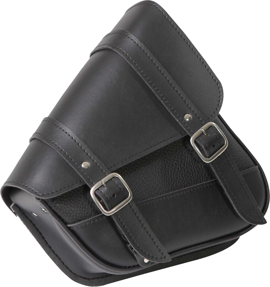 Syn Leather Swingarm Bag 10.5"X11.5"X4.5" Black