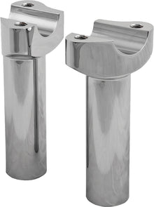 H Bar Risers 4.5" Straight Chrome