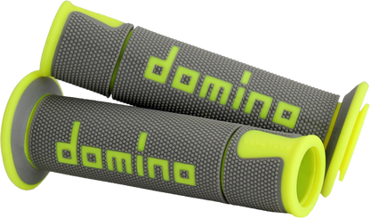 A450 Road Racing Grips Grey/Flo Yellow Pair
