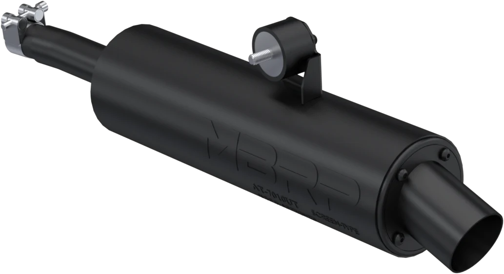 Single Slip On System W/ Utility Muffler Blk Can