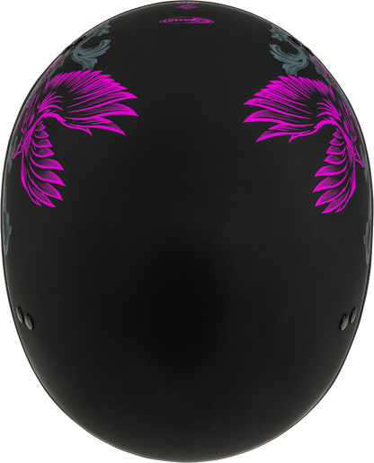 Hh 65 Corvus Helmet Matte Black/Purple/Grey Lg