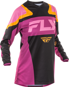 Women's F 16 Jersey Black/Mauve/Yellow 2x