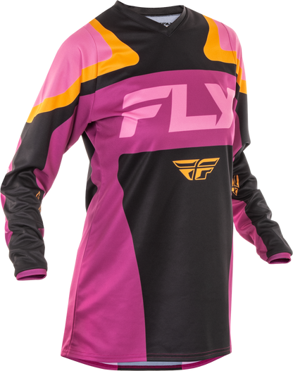 Women's F 16 Jersey Black/Mauve/Yellow 2x