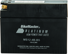 BikeMaster AGM Battery - MS12-4B-BS