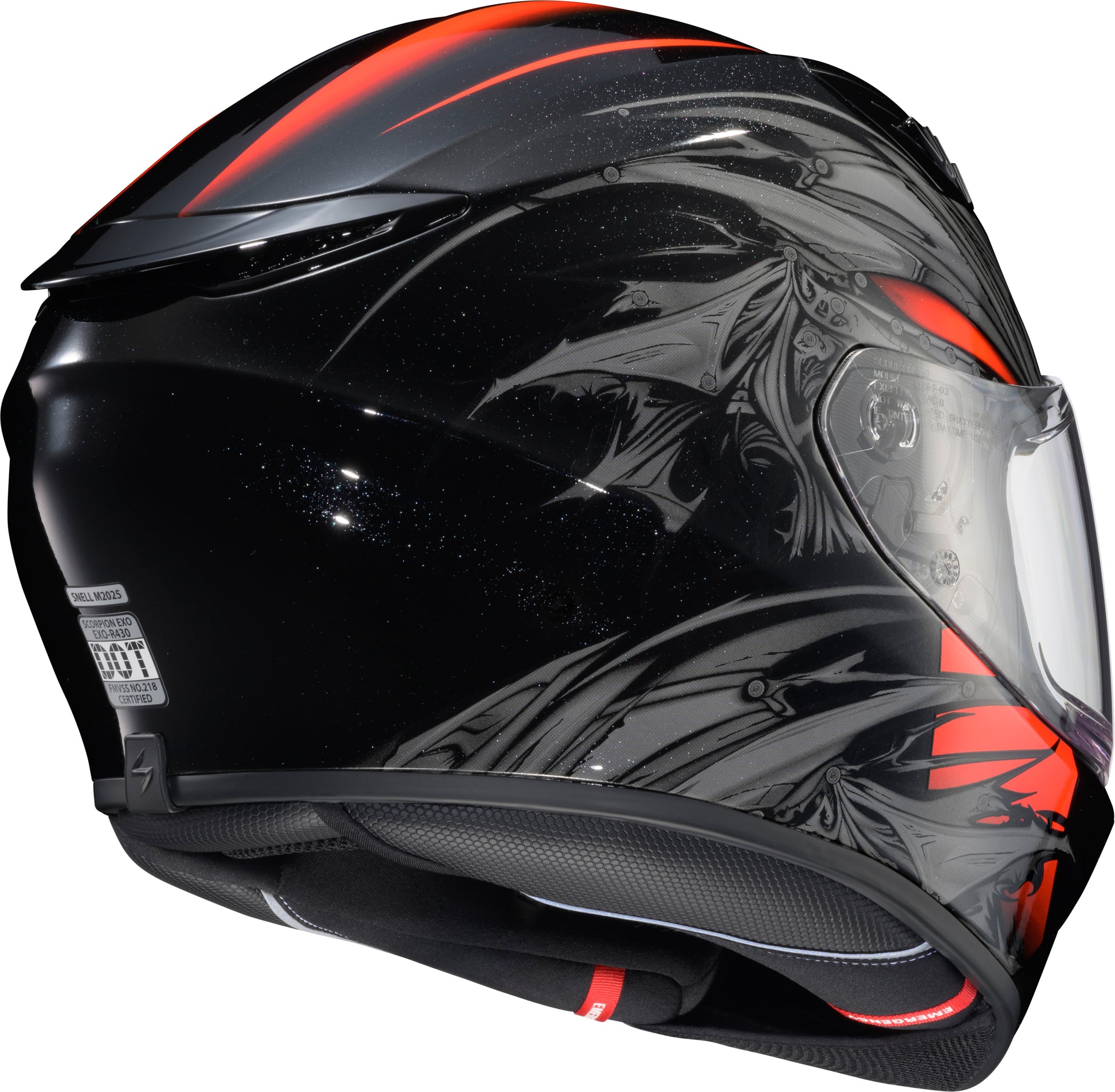 Exo R430 Full Face Helmet Wyvern Blk/Red Sm