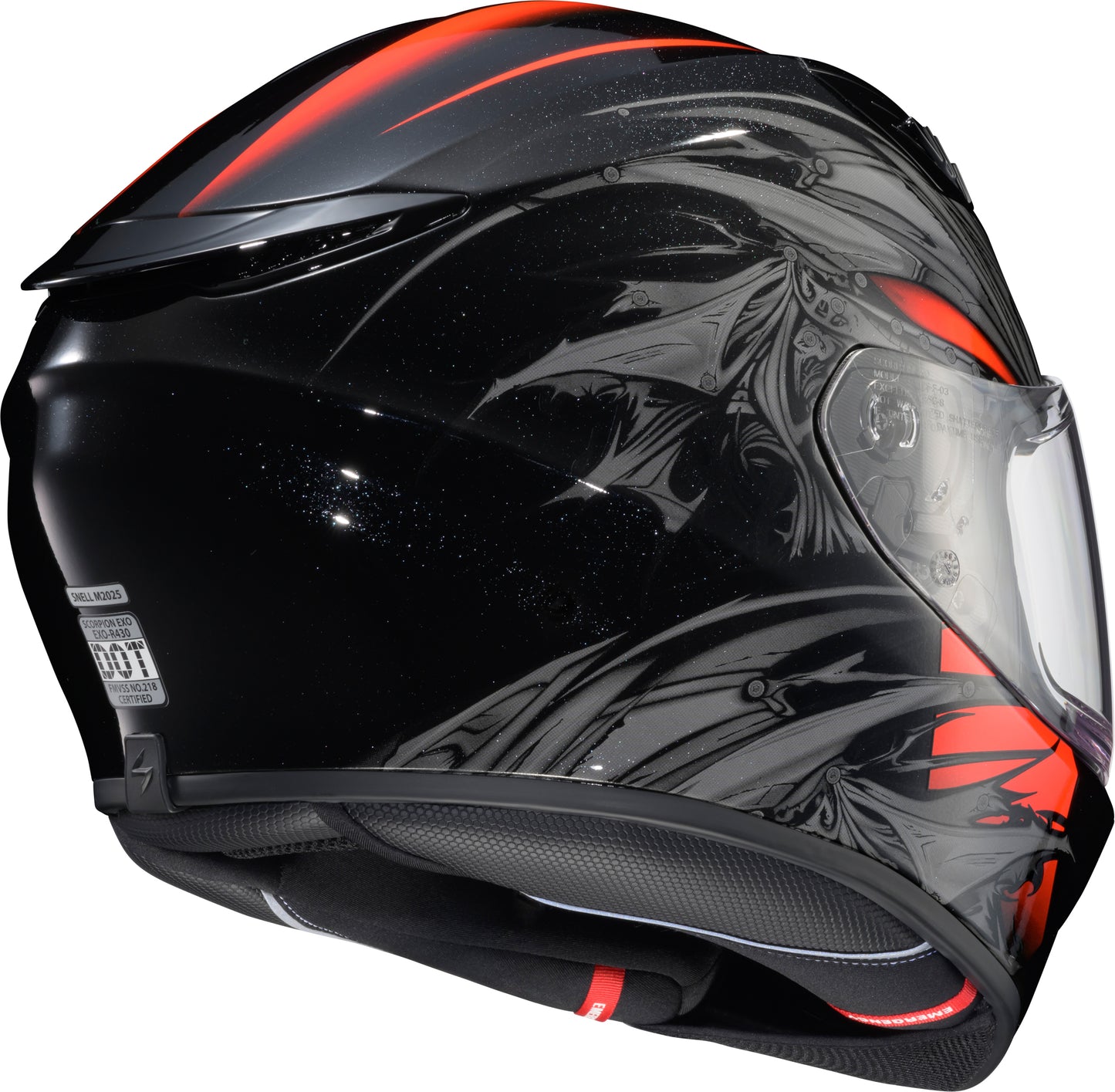 Exo R430 Full Face Helmet Wyvern Blk/Red Md